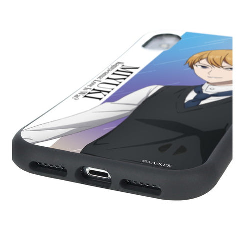 『かぐや様は告らせたい?~天才たちの恋愛頭脳戦~』描き下ろしイラスト 白銀御行 雨の日のお出かけver. 耐衝撃グリップ iPhoneケース